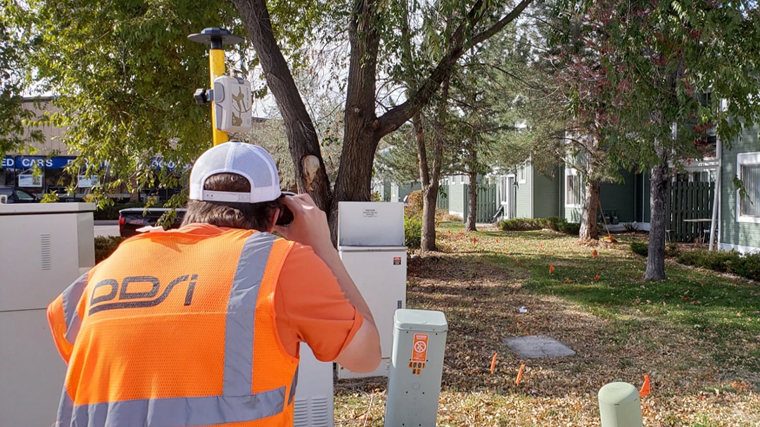DDSI Global surveyor using Eos Laser Mapping with a TruPulse rangefinder and Arrow GNSS