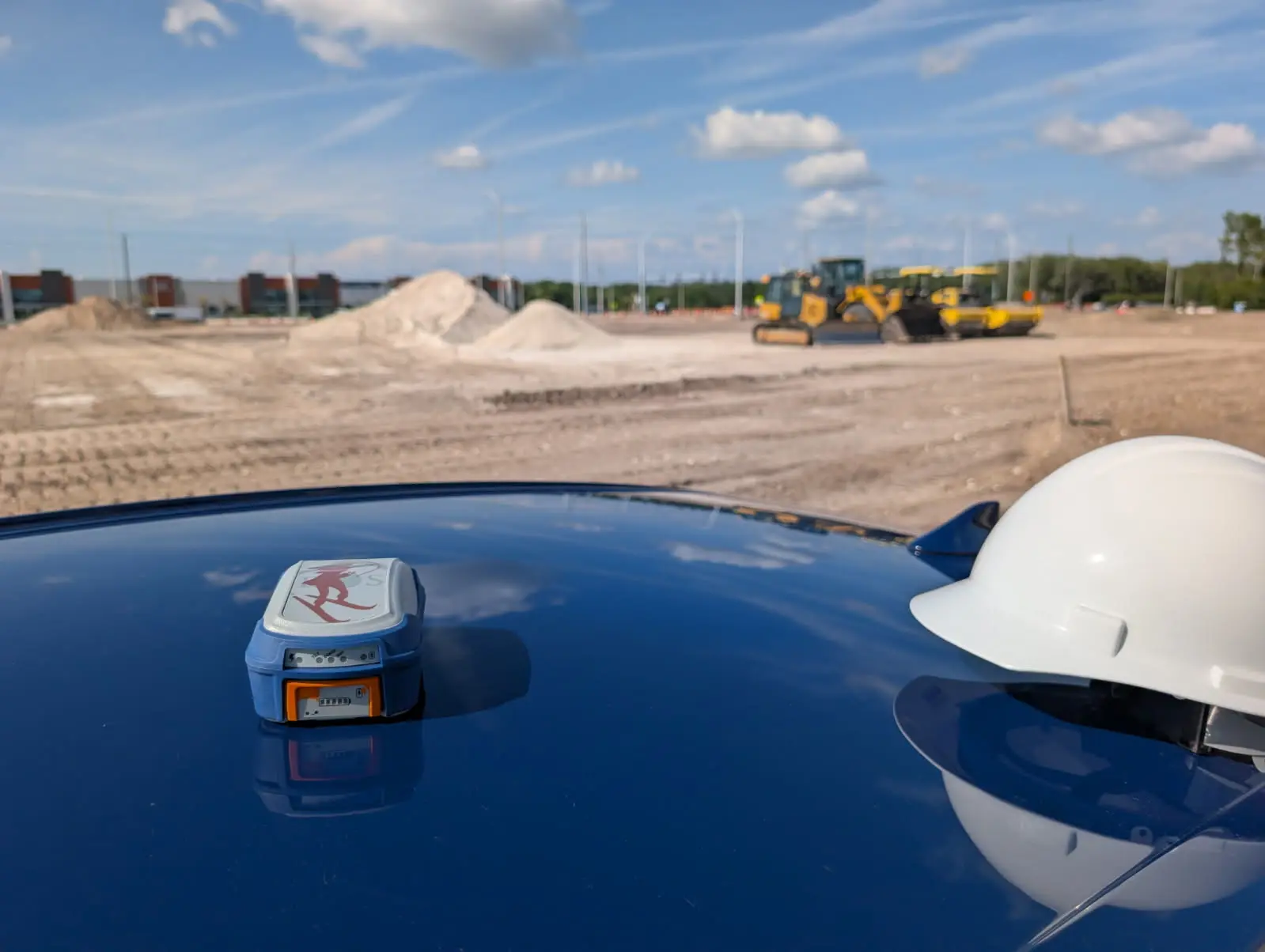 FastRTK2Go running on a phone, turning a rover into a temporary base station