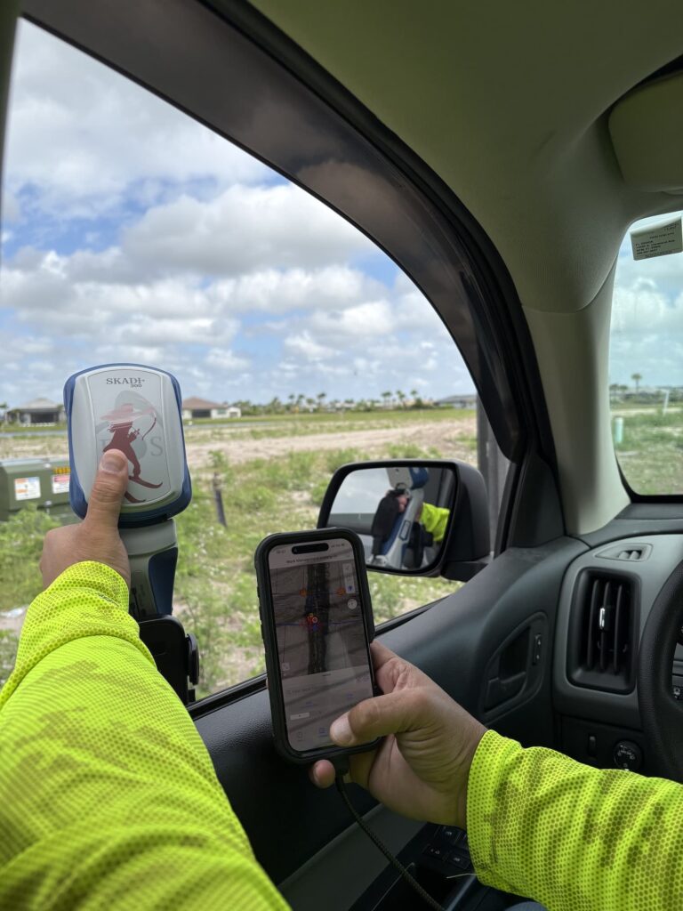 hand holding receiver and phone